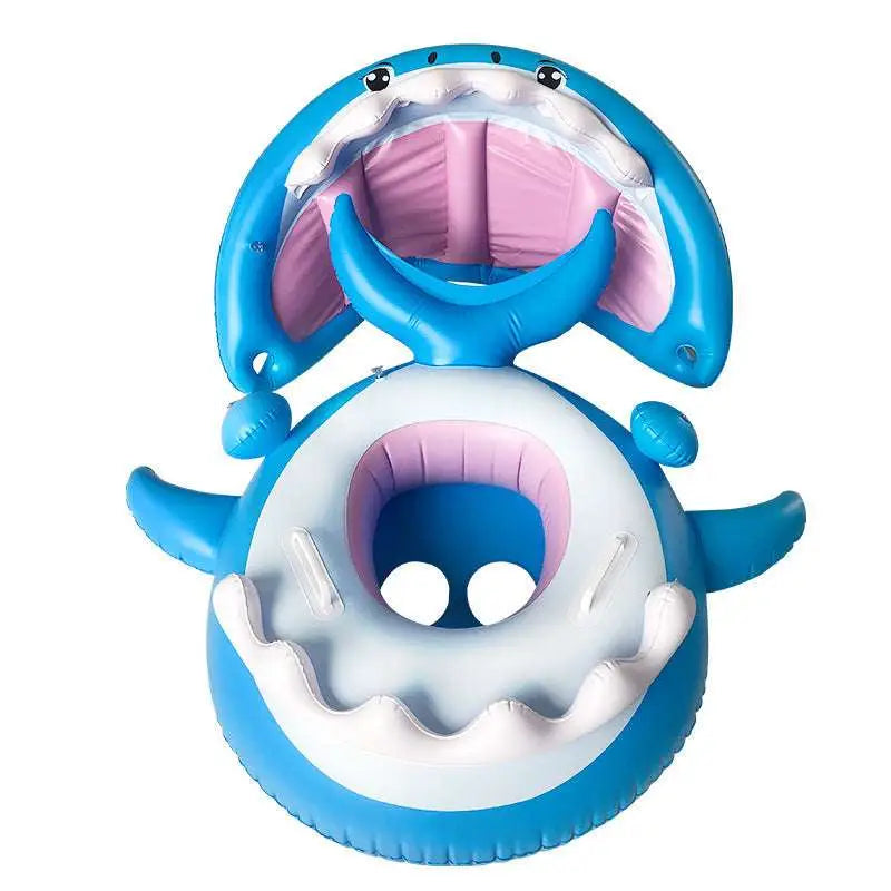 Shark Seat Swimming Ring with Awning