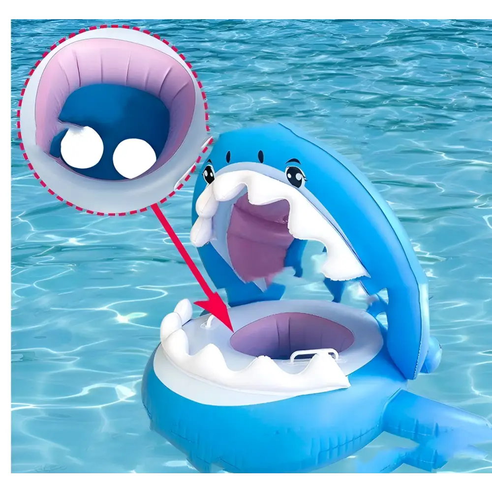 Shark Seat Swimming Ring with Awning