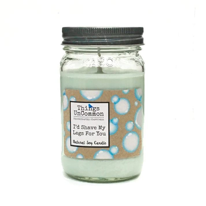 I'd Shave My Legs for You Modern Mason Candle-0