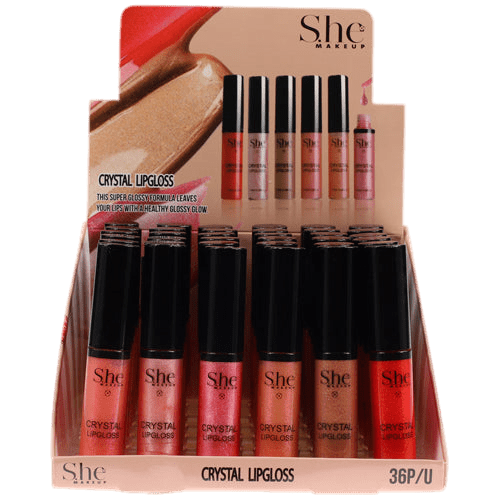 S.HE GLITTERED CRYSTAL LIPGLOSS