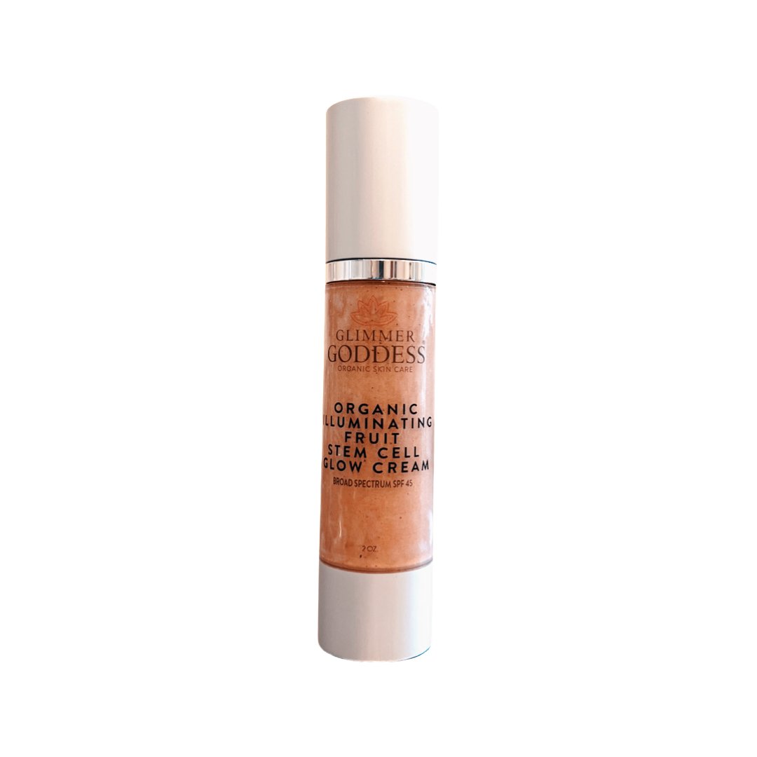 Organic CC Cream with SPF 45 – Illuminating Fruit Stem Cell Glow Cream with Reef-Safe Sunscreen