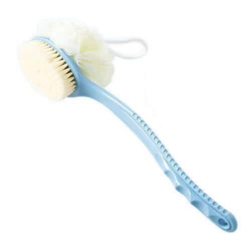 Shower Body Brush with Bristles and Loofah