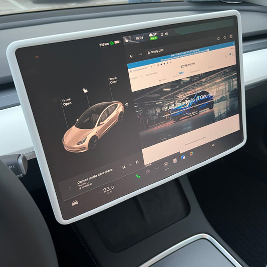 Silicone 15.4" Central Screen Protector Frame for Model 3 / Y