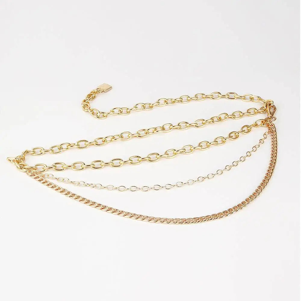 Silver Chain Belt Summer Body Jewelry