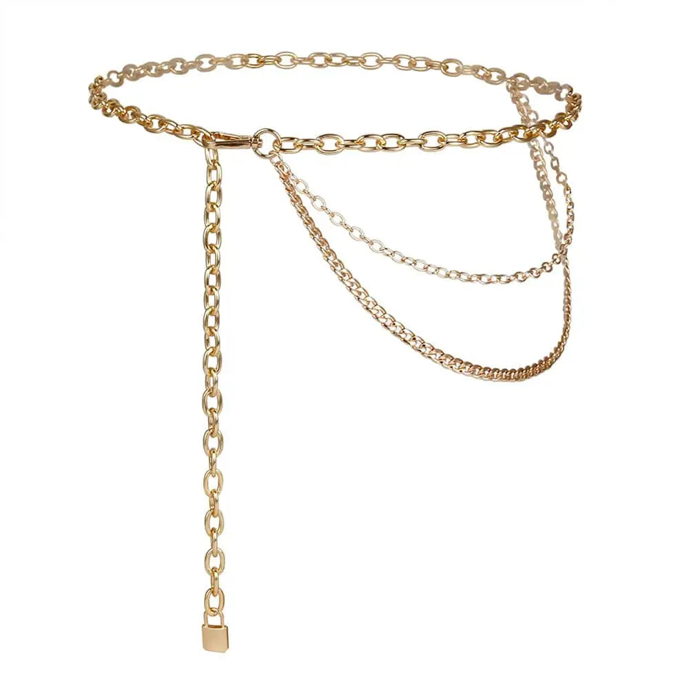 Silver Chain Belt Summer Body Jewelry