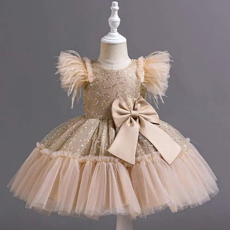 Silver Sequined Wedding Dress Tulle Skirt Summer
