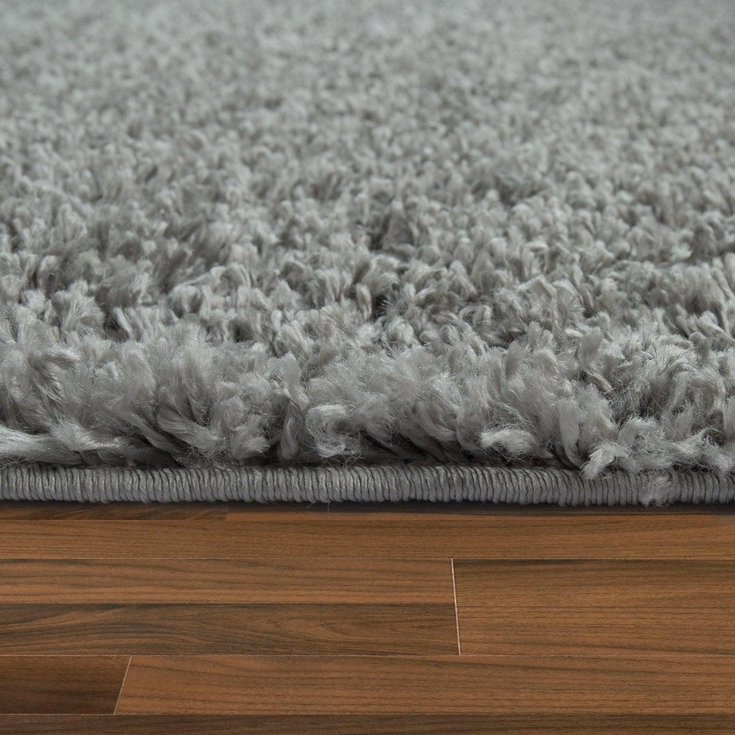 Simple High-Pile Rug Gray Living Room Robust-2