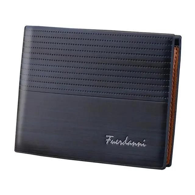 Simple Thin Leather Card Holders Vintage Brown Small Men Business Wallets Classic Design Wallets For Men