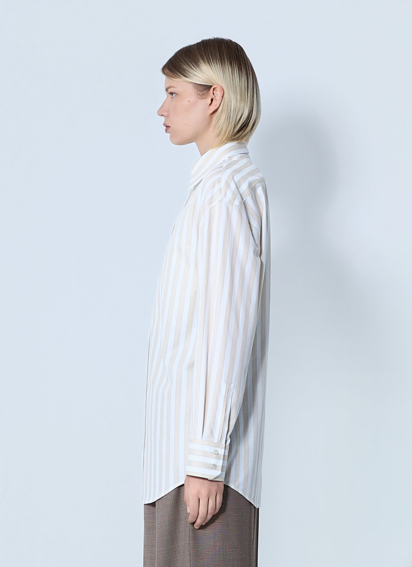 Saint Laurent Women Striped Button-Down Shirt