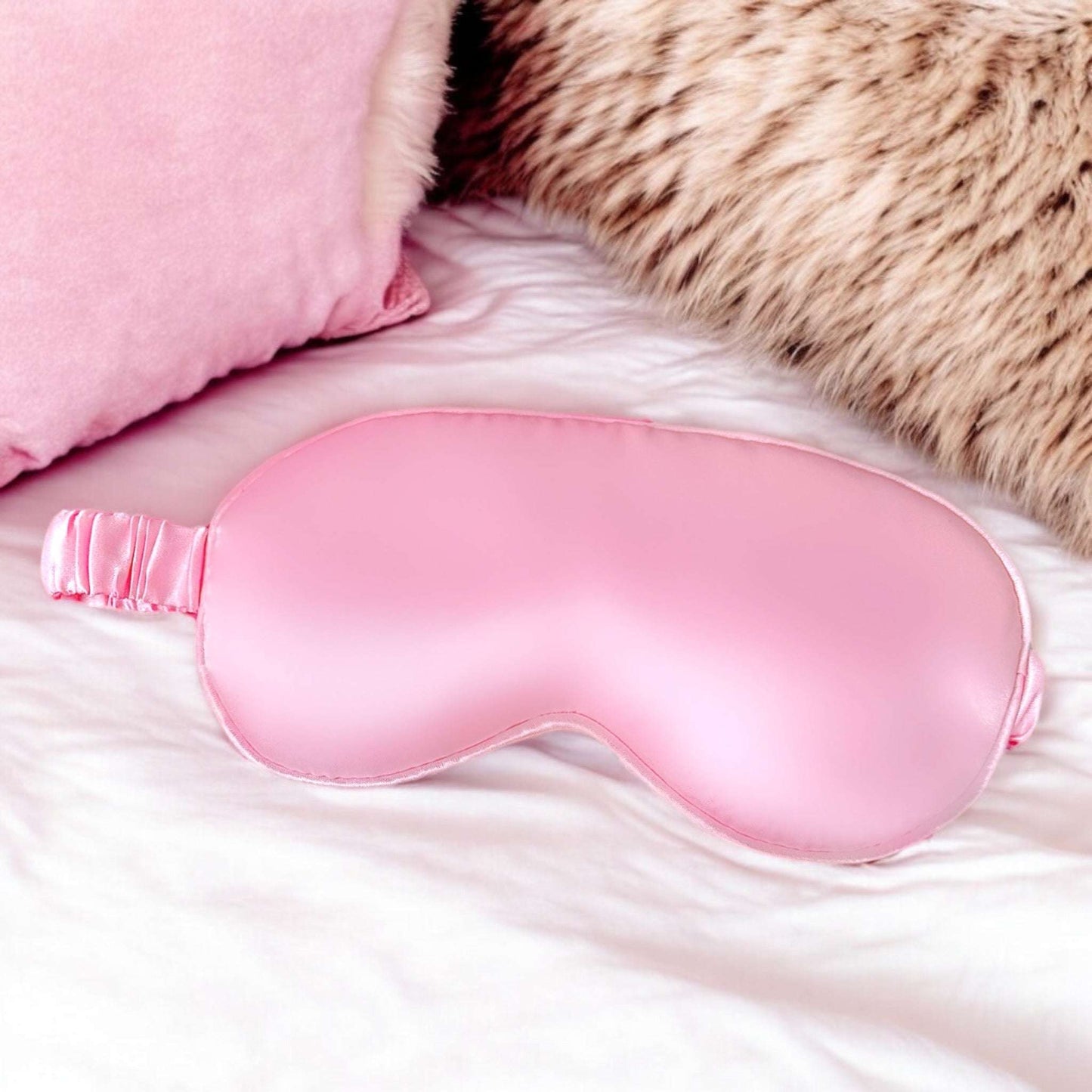 Luxurious Pink Sleep Mask for Restful Nights