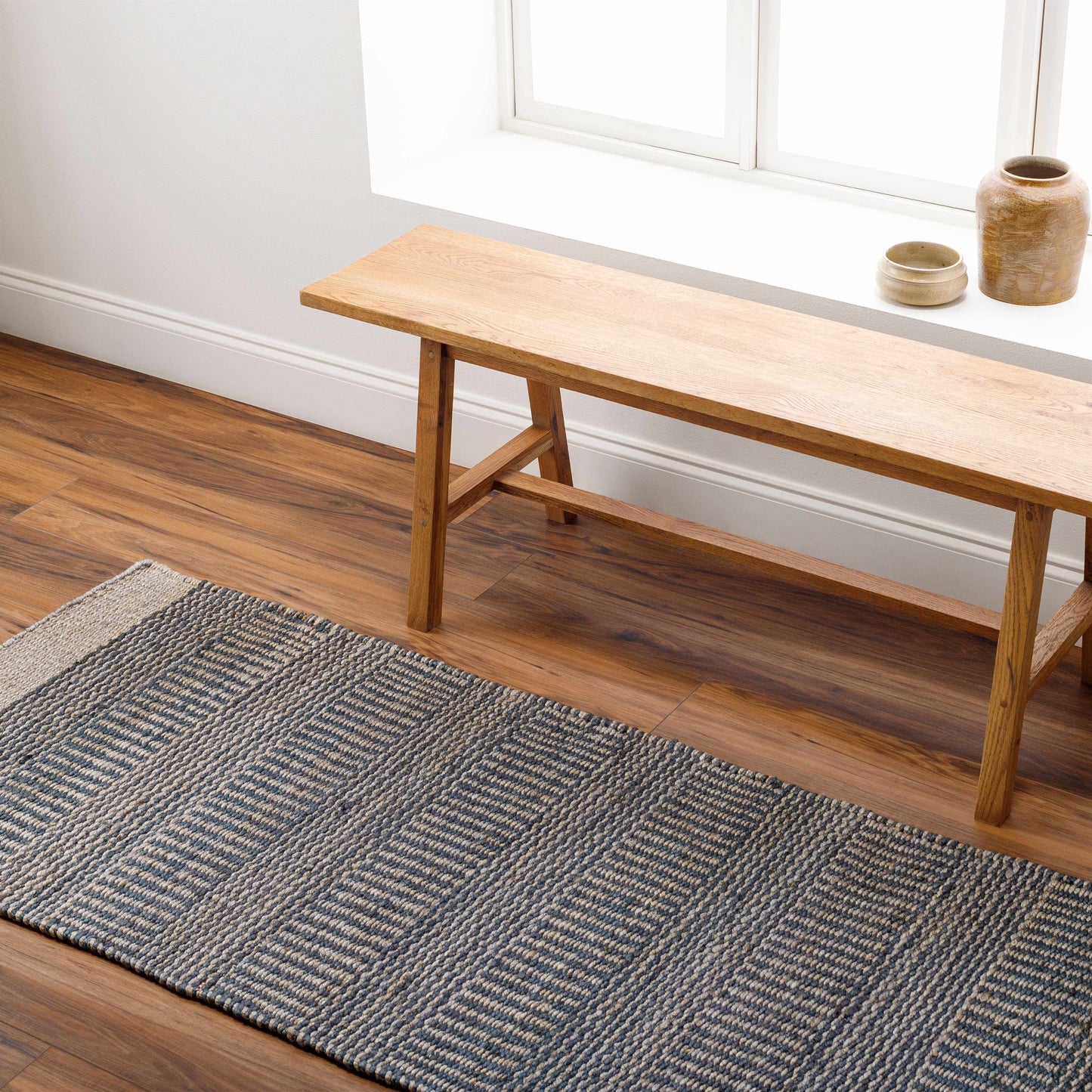 Navy Elle Jute Rug-5