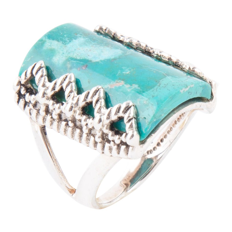Slice Genuine turquoise Ring