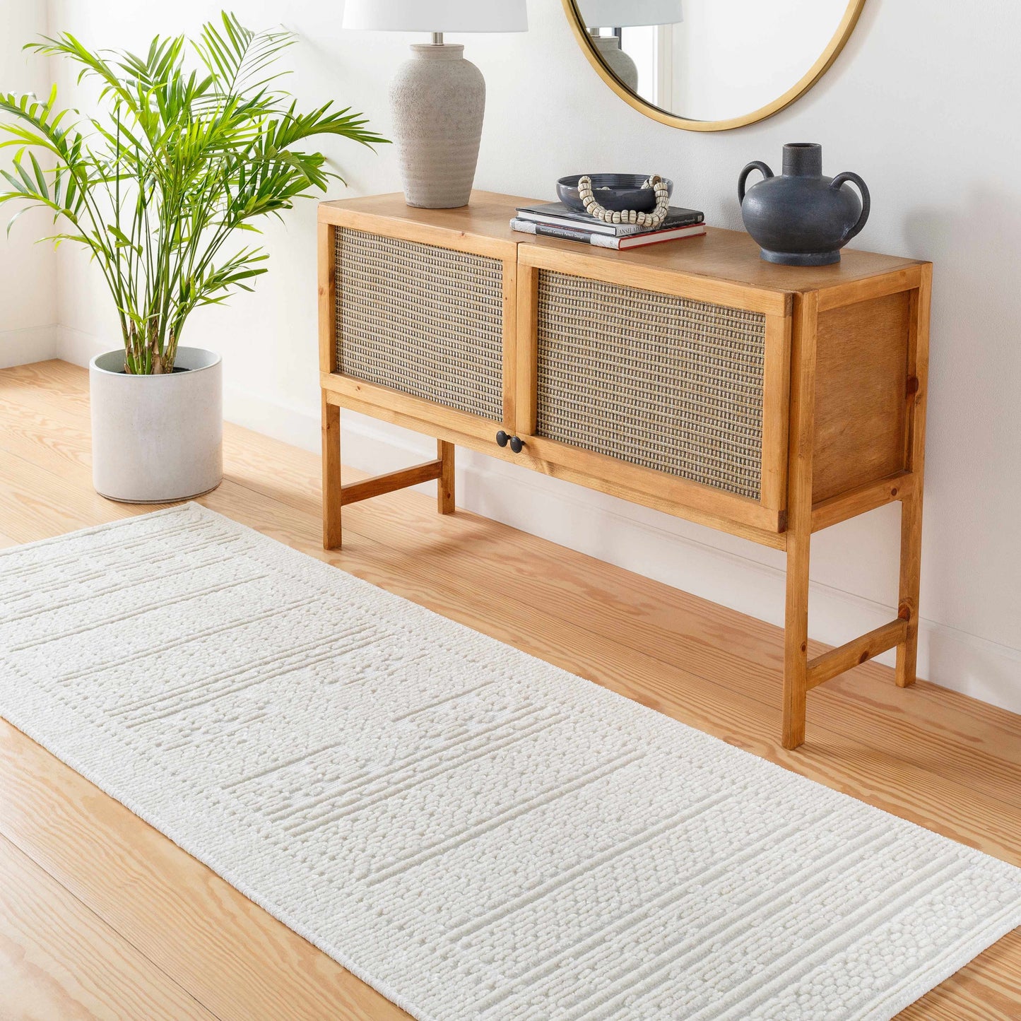Bahar Cream Washable Area Rug-4