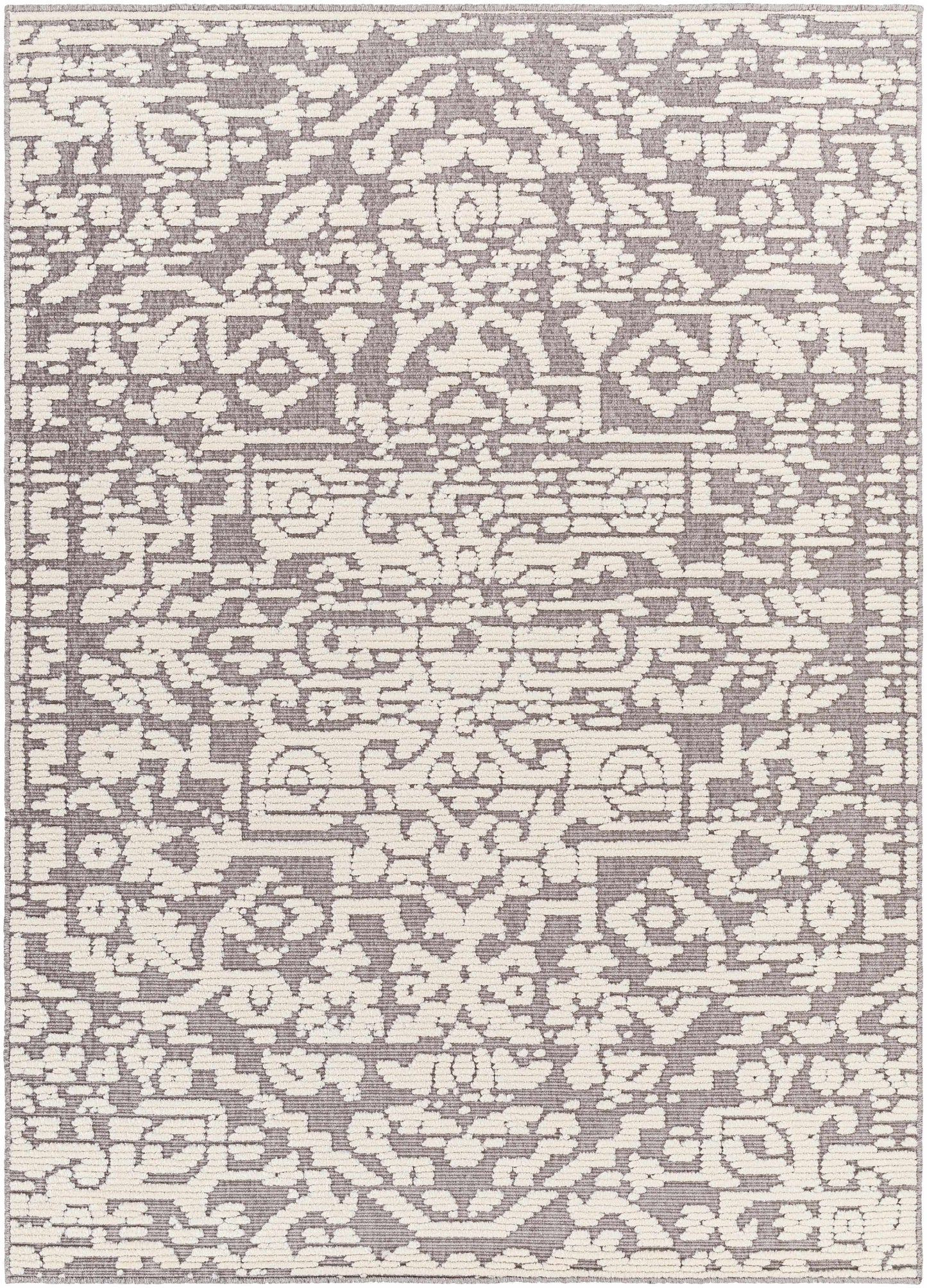 Beren Gray Washable Area Rug - Clearance-0