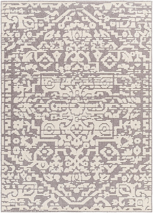 Beren Gray Washable Area Rug - Clearance-0
