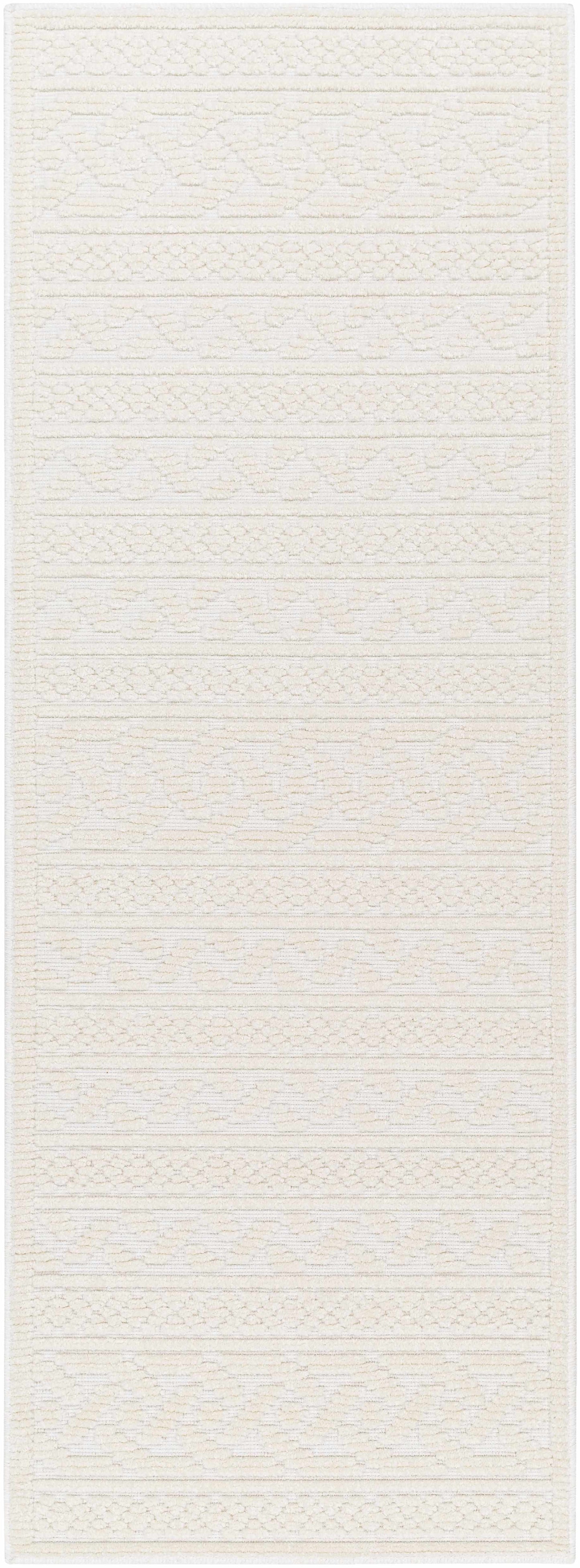 Fadey White 3D Washable Rug-6