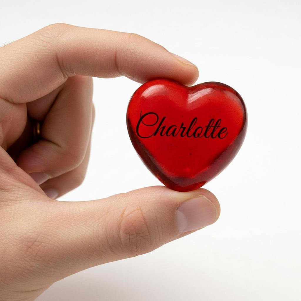 "Companion Touchstone" Cremation Heart Appr. 1 ½" X 1 ½" X ¾" Thick