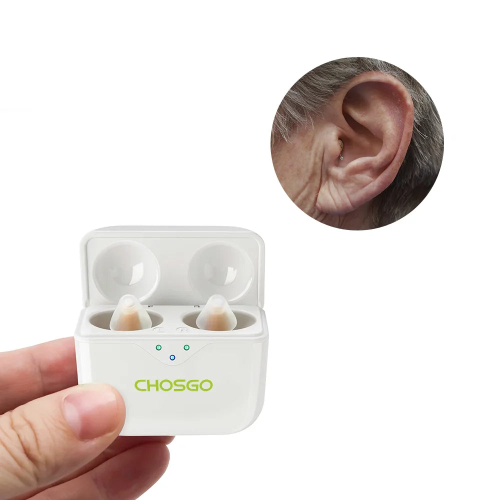 SmartR Pro Smallest Rechargeable OTC CIC Hearing Aids with AI Noise Reduction-4