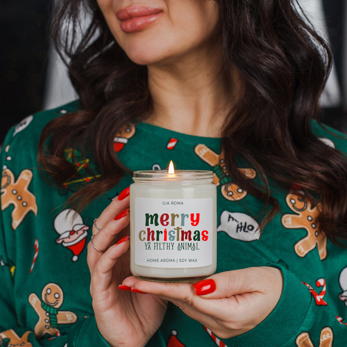 Merry Christmas Candle-2