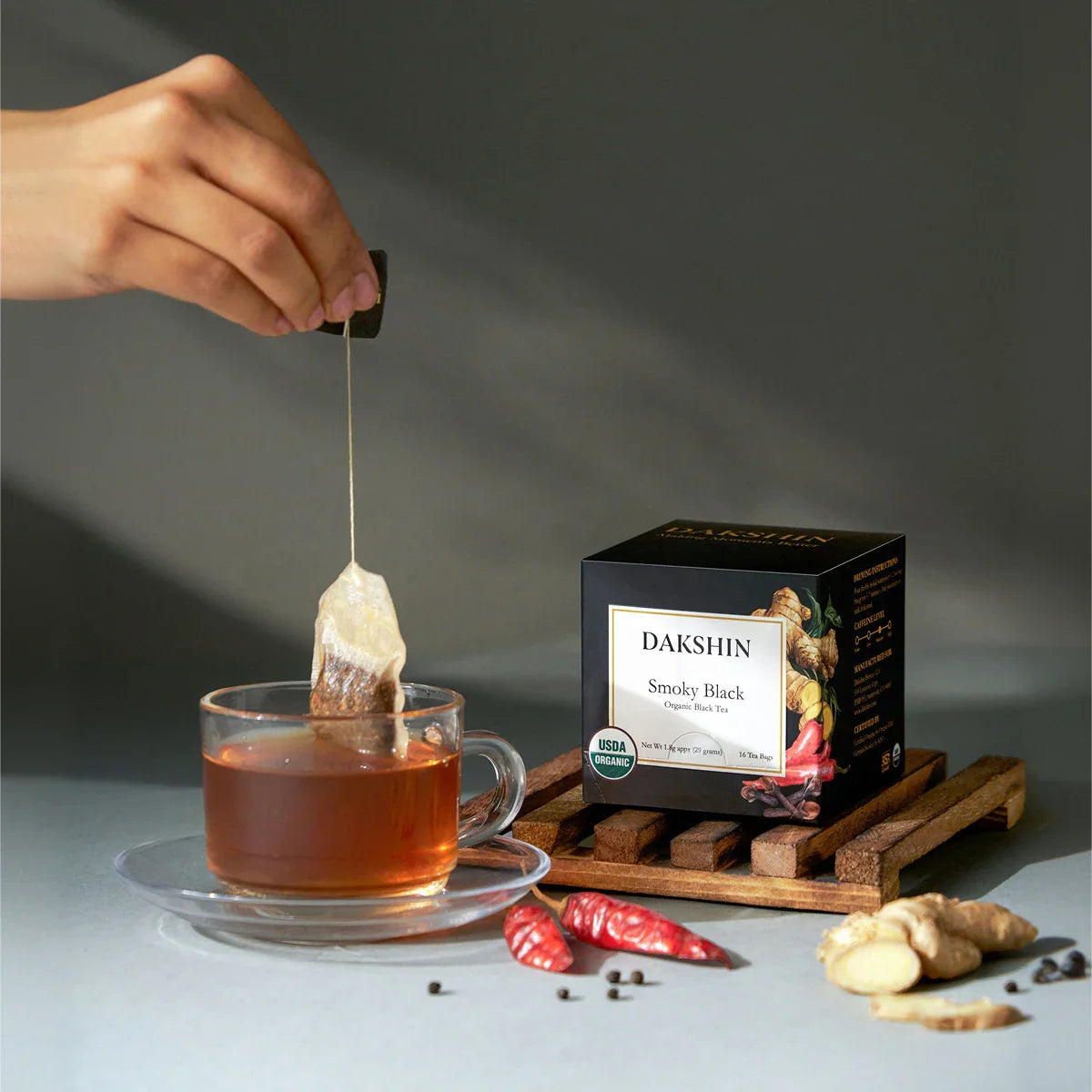 Organic Smoky Black Tea - Bold & Aromatic by Dakshin-3