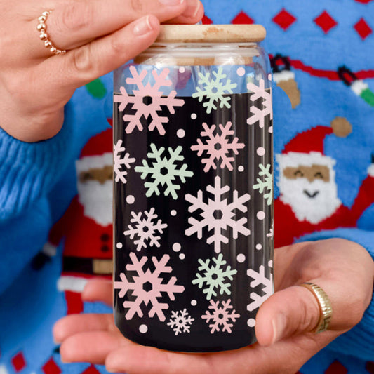 Pastel Snowflakes 17oz-0