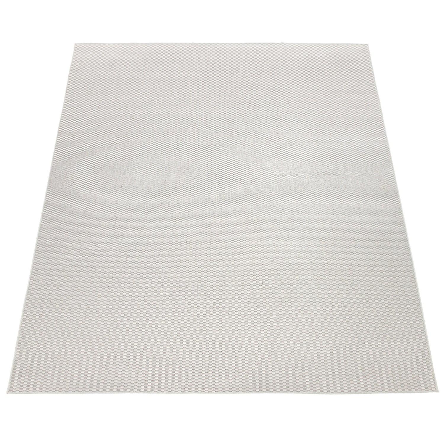 Solid Outdoor Rug for Patio or Balcony weatherproof in Mottled Cream-4