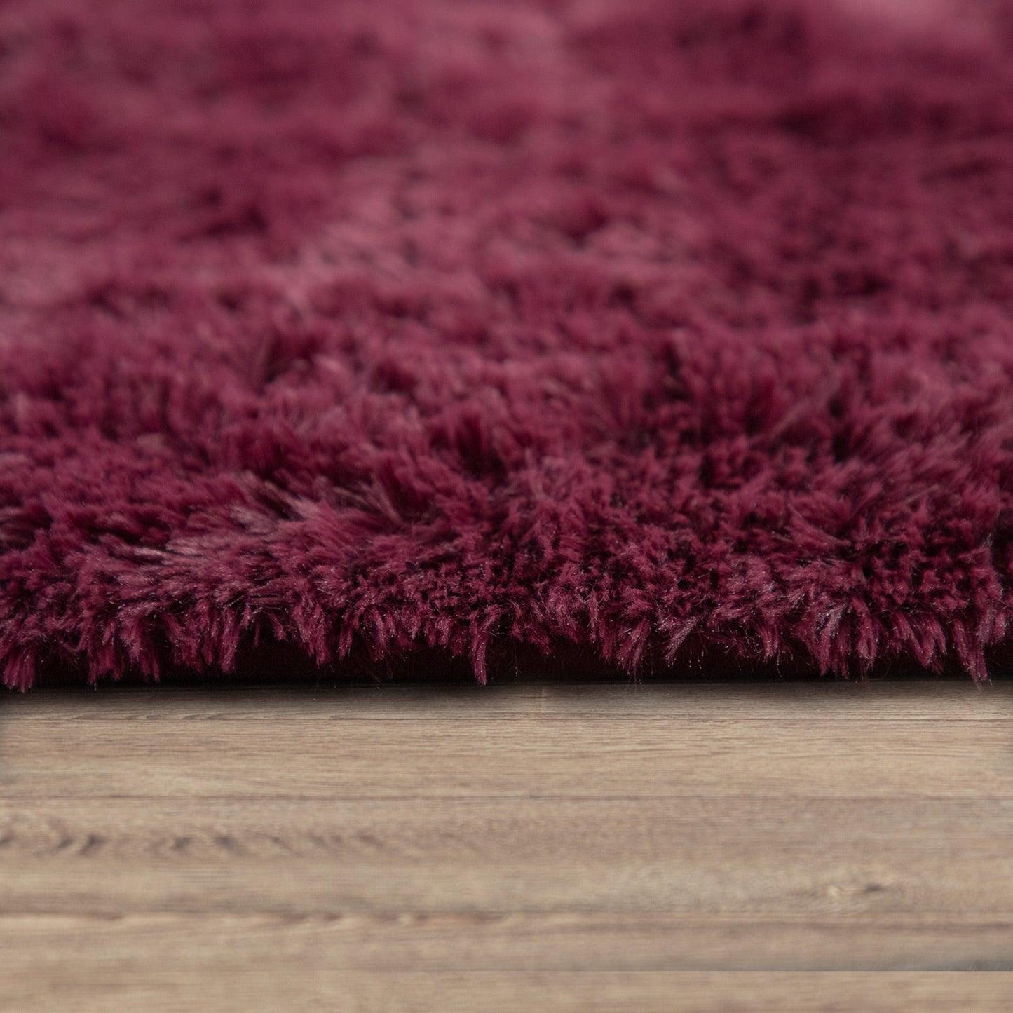 Solid Shag Rug Silky Soft & Fluffy In Purple-2