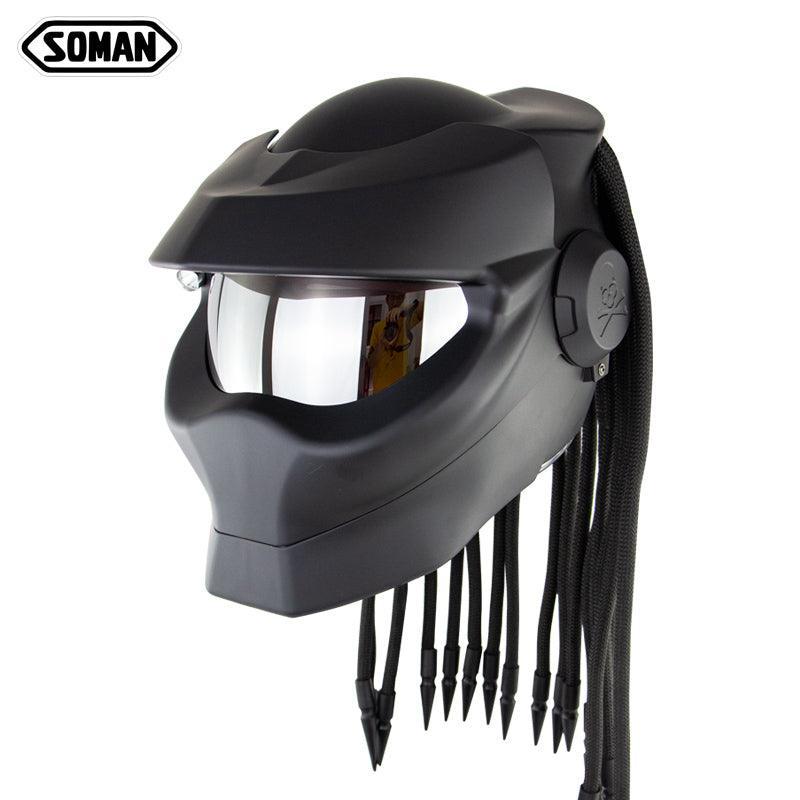 SOMAN™ Predator Dreadlocks Helmet(with flash Light)
