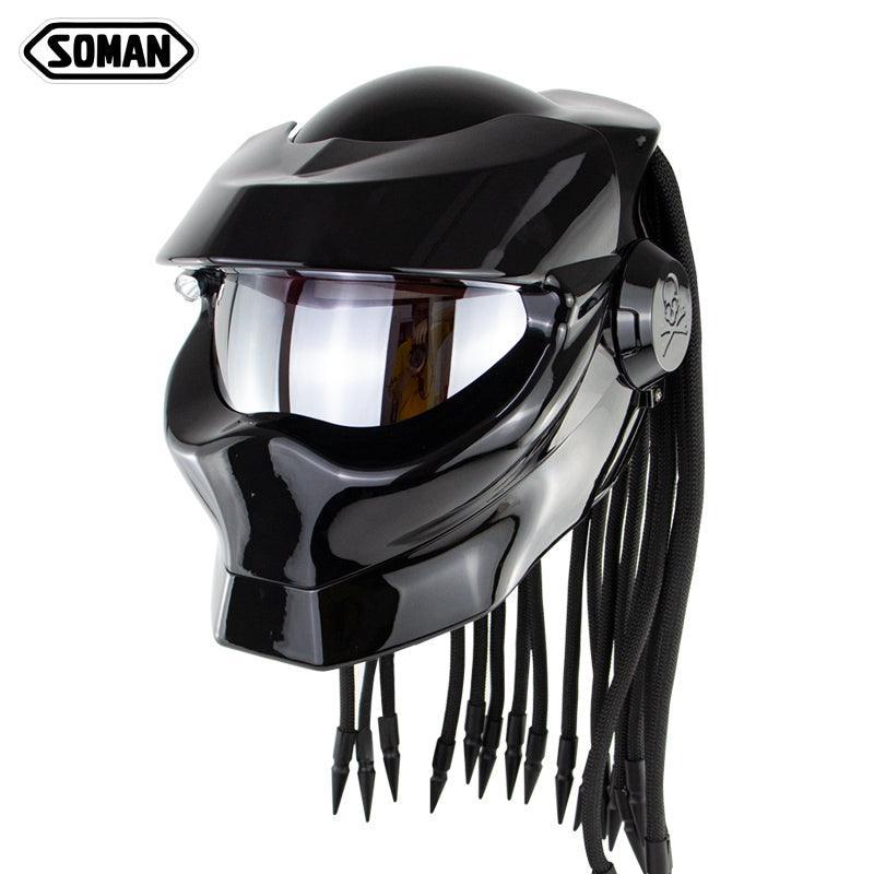 SOMAN™ Predator Dreadlocks Helmet(with flash Light)