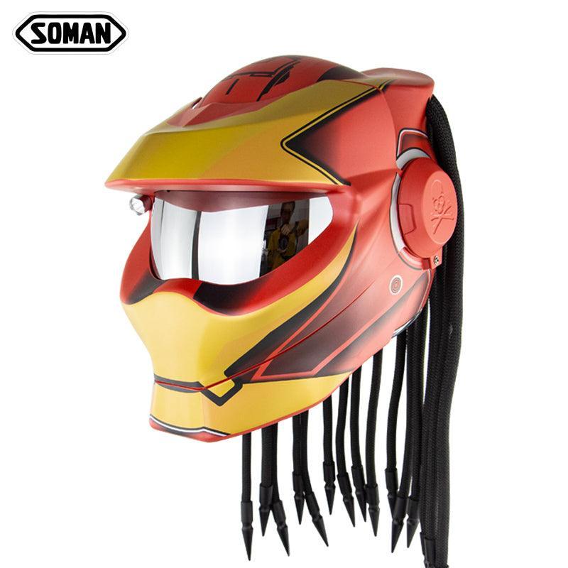 SOMAN™ Predator Dreadlocks Helmet(with flash Light)