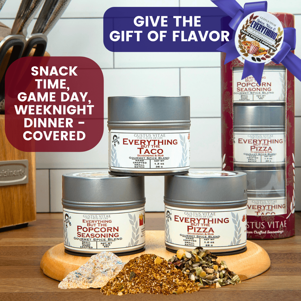 Spice, Nice & Everything Seasonings: Taco, Pizza, Popcorn | Gift Pack Set of 3-2