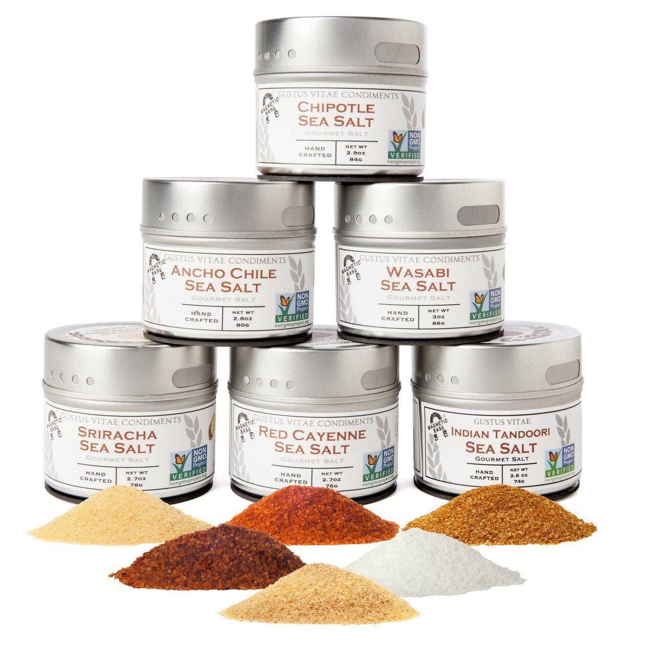 Spicy Sea Salts - 6 Tins-0