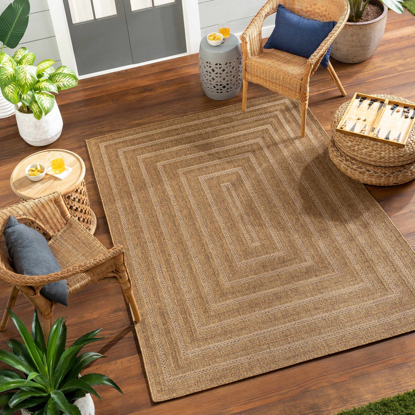 Dyami Flatweave Faux Jute Rug-1