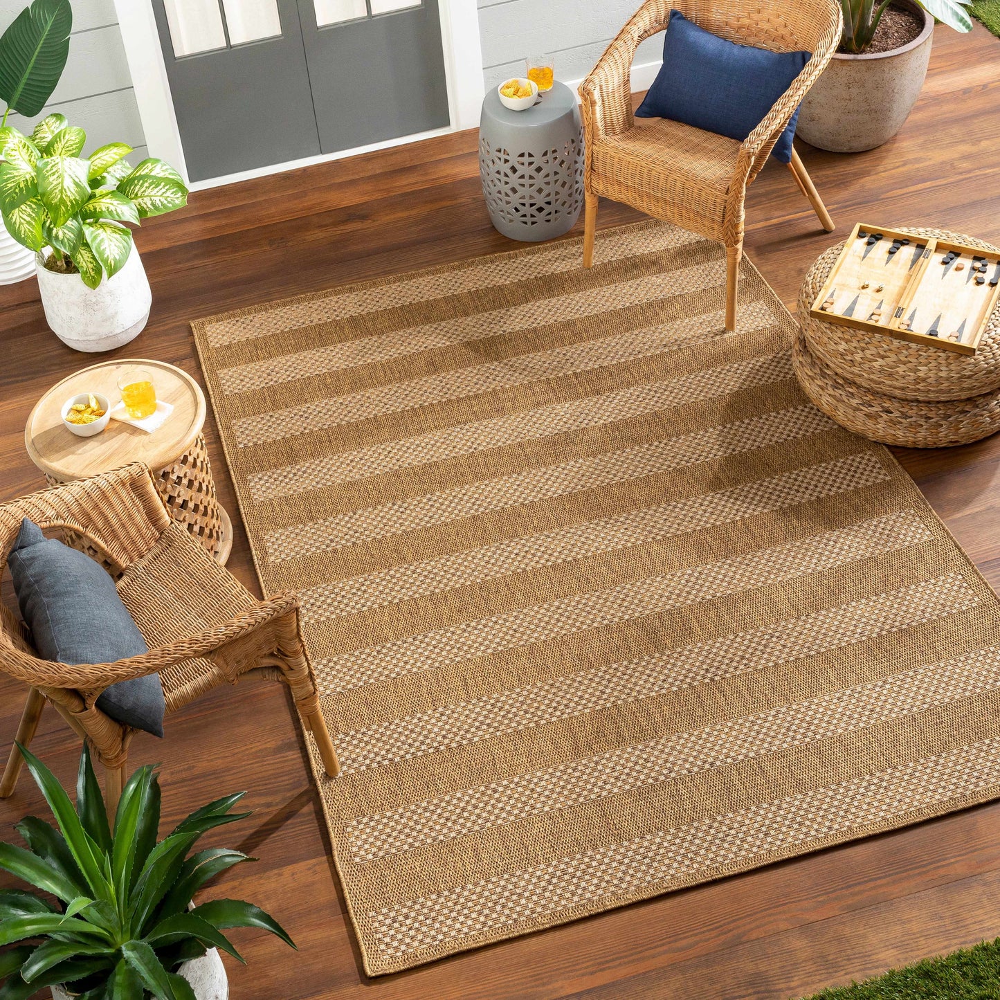 Hiero Flatweave Faux Jute Rug-1