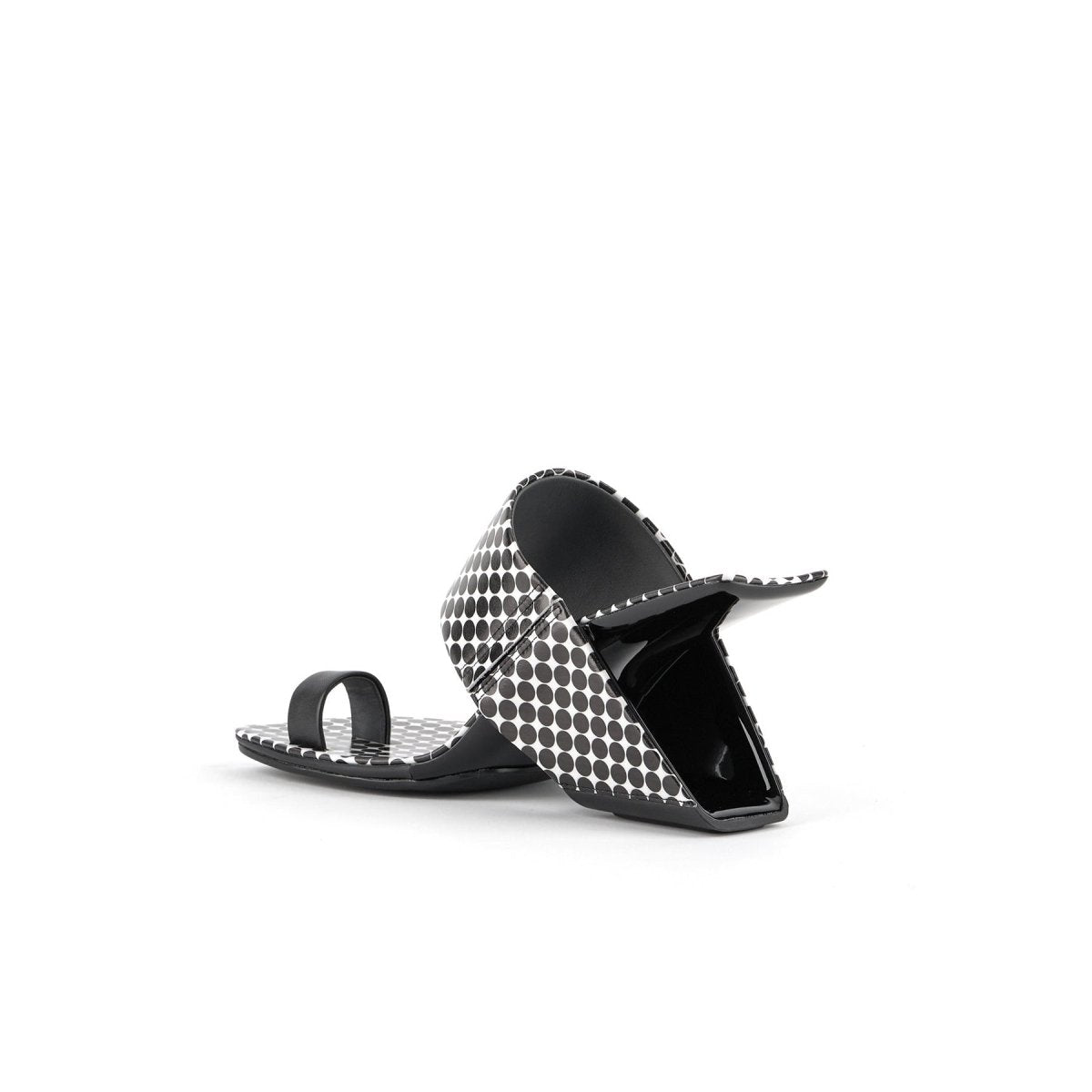 Square Toe Arch Heel Mules-3