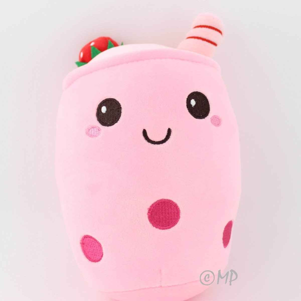 Kawaii Bubble Tea Plushie Strawberry Matcha Boba Toy Gift