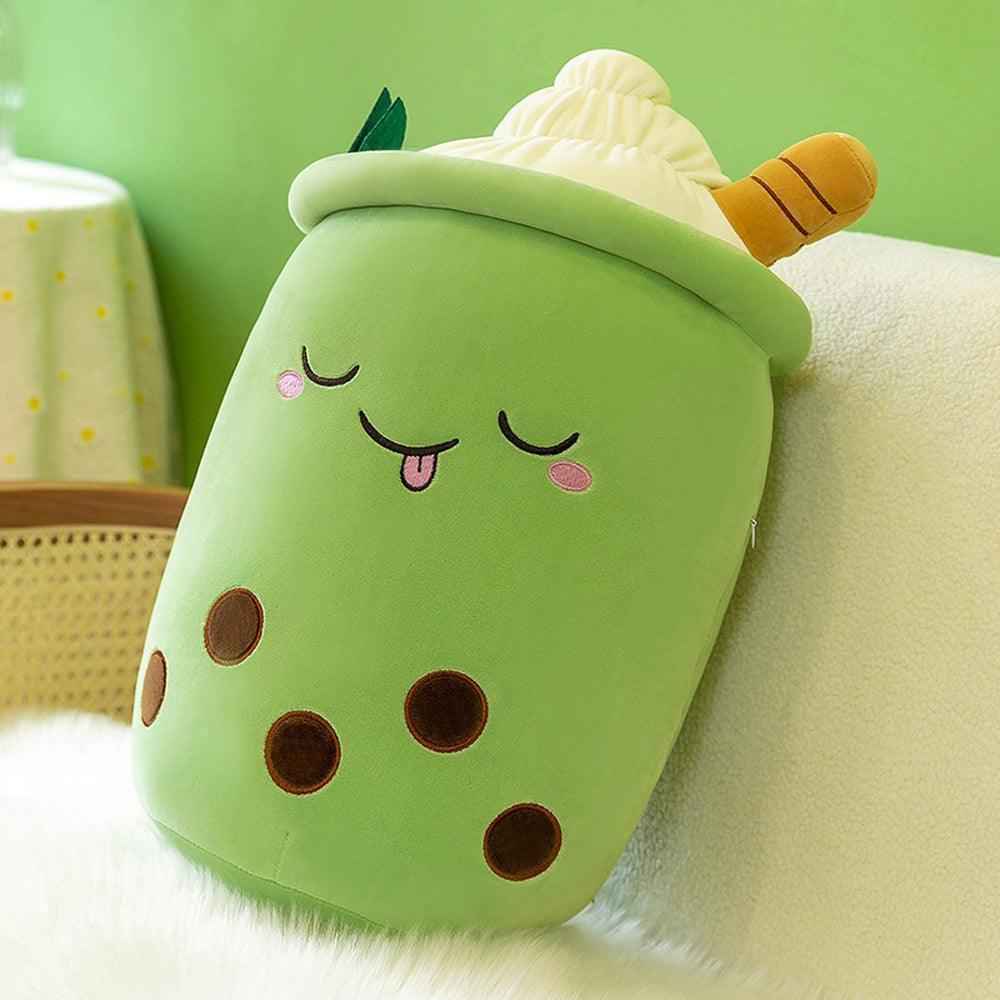 Kawaii Bubble Tea Plushie Strawberry Matcha Boba Toy Gift