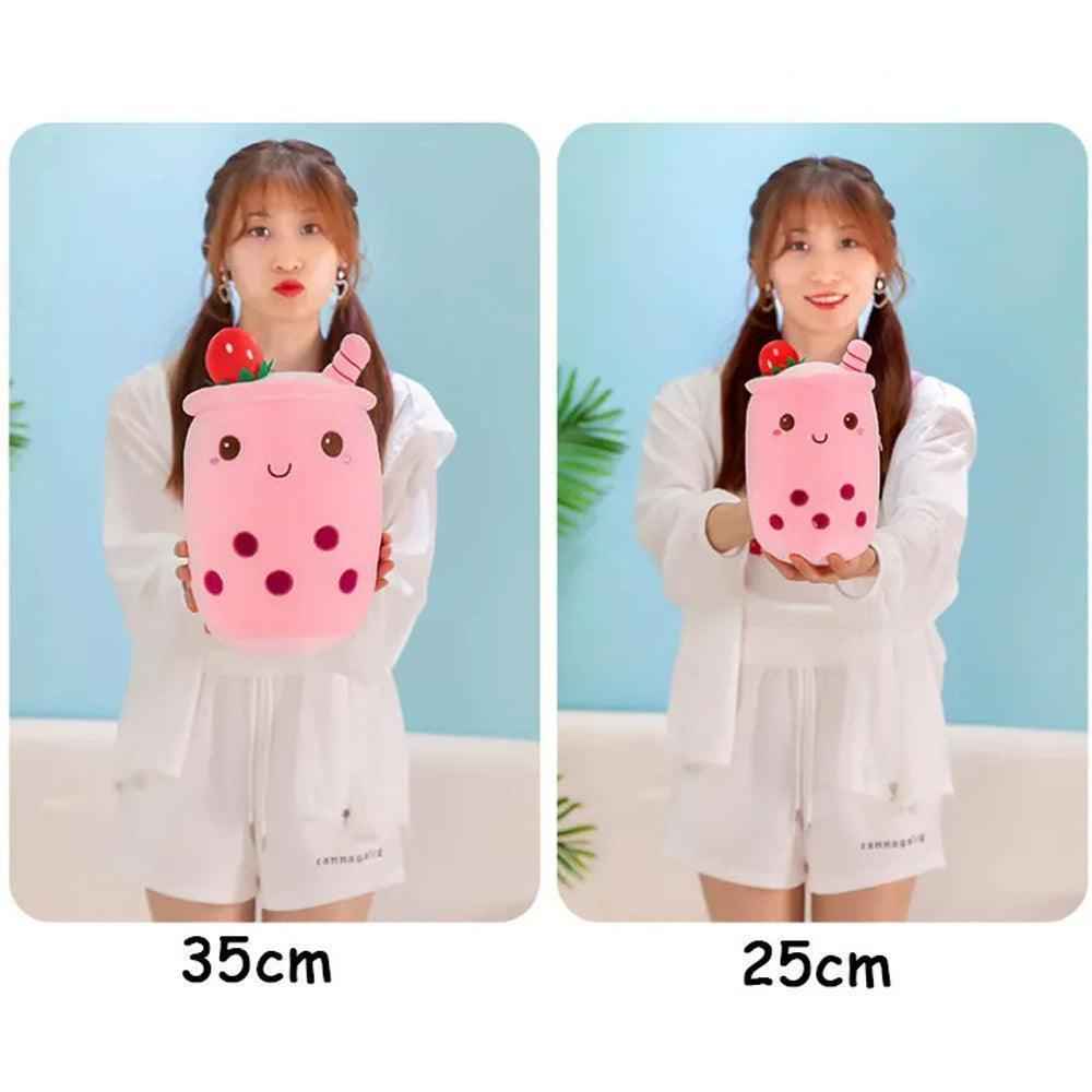 Kawaii Bubble Tea Plushie Strawberry Matcha Boba Toy Gift