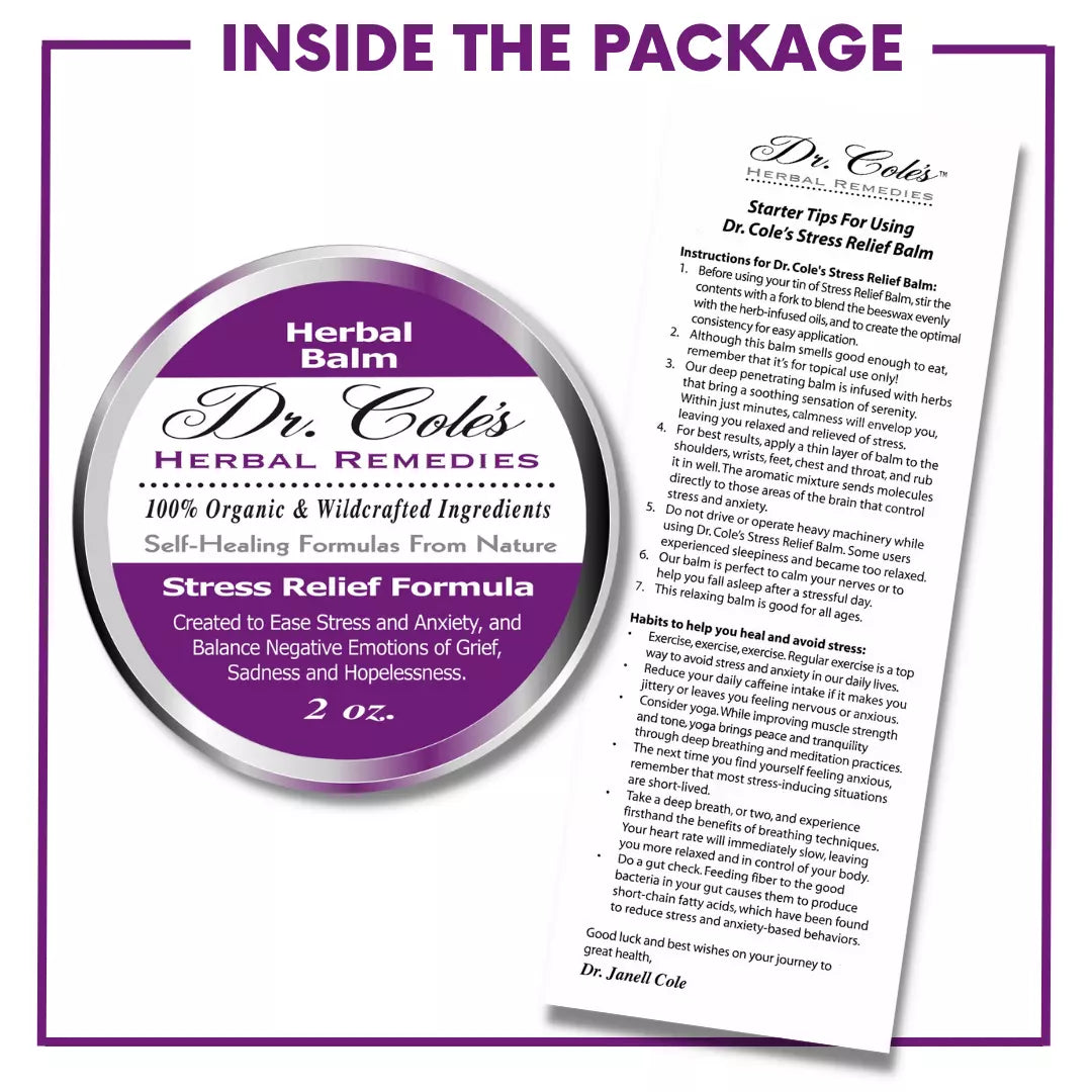 29 - Dr. Cole’s Organic Stress Relief Herbal Balm