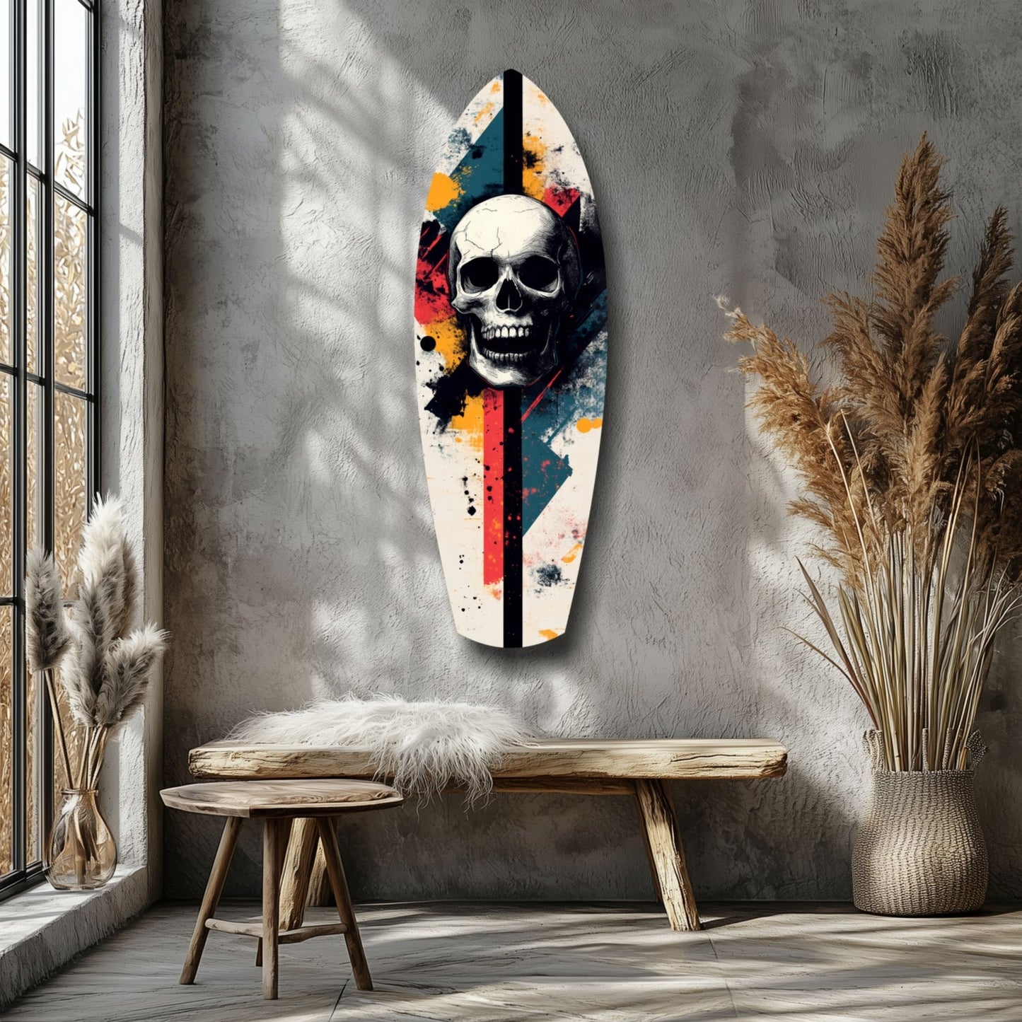 Skull Glass Wall Art