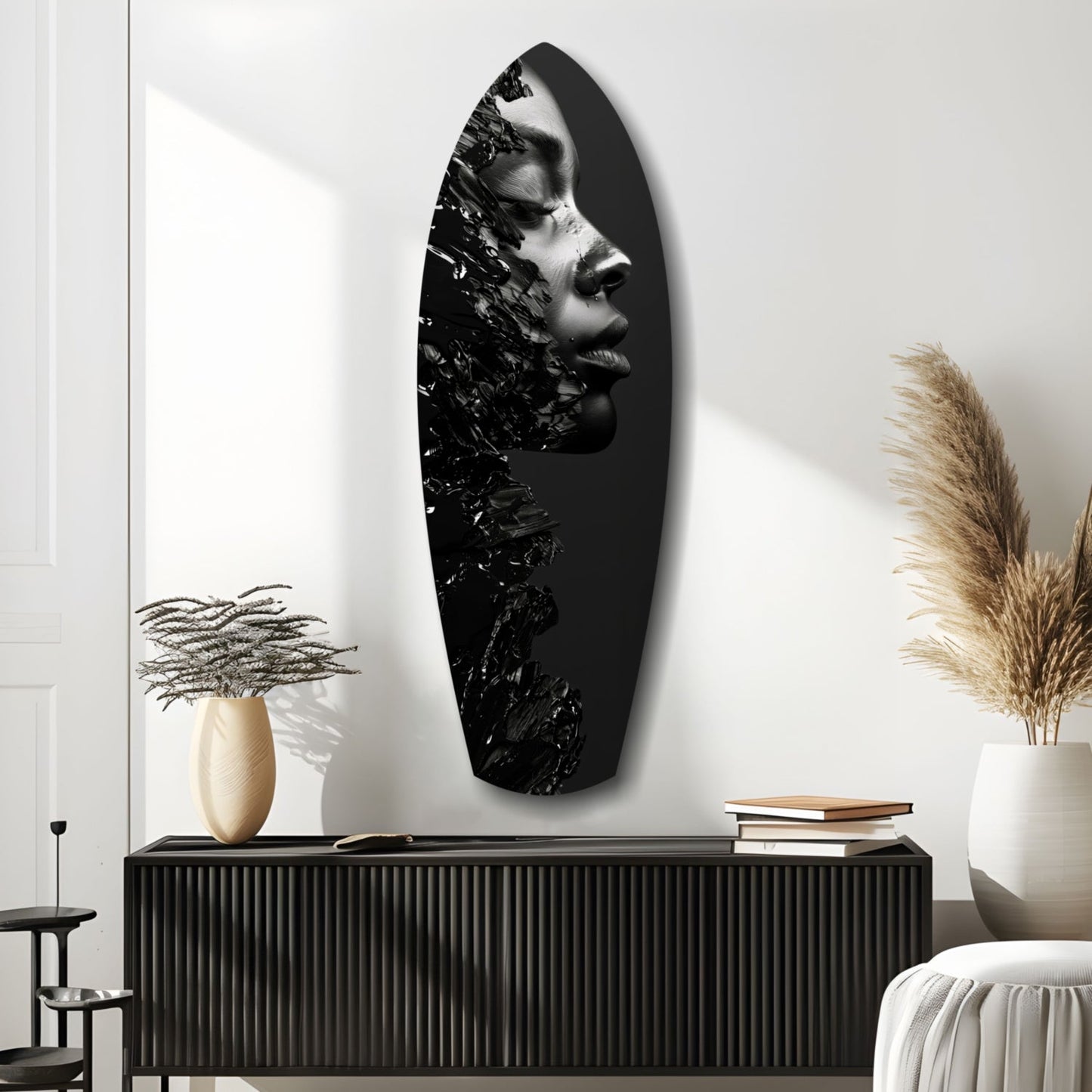 Woman Glass Wall Art