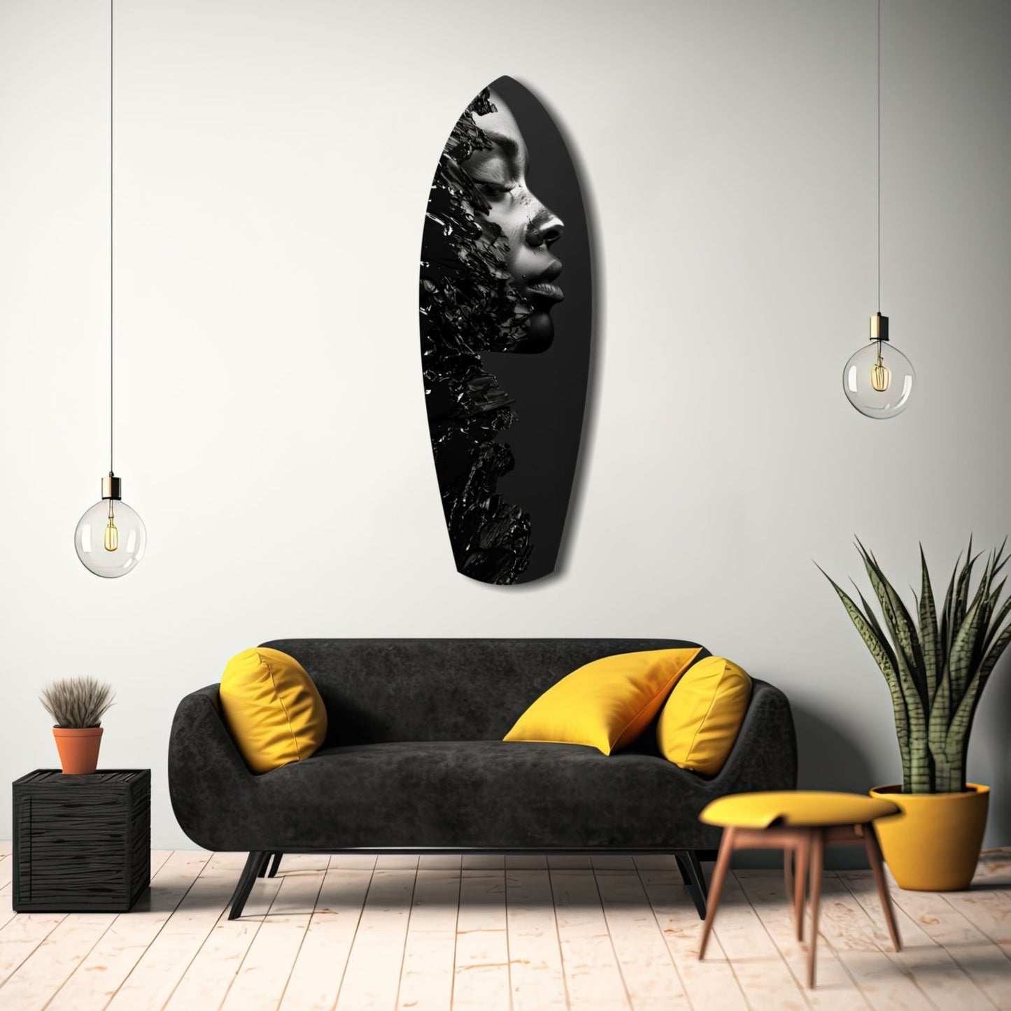 Woman Glass Wall Art