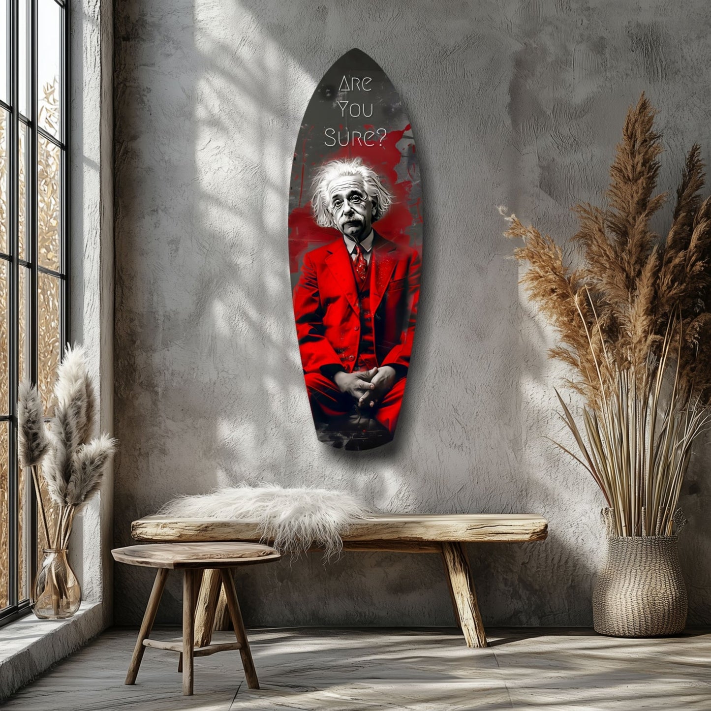 Are You Sure Glass Wall Art