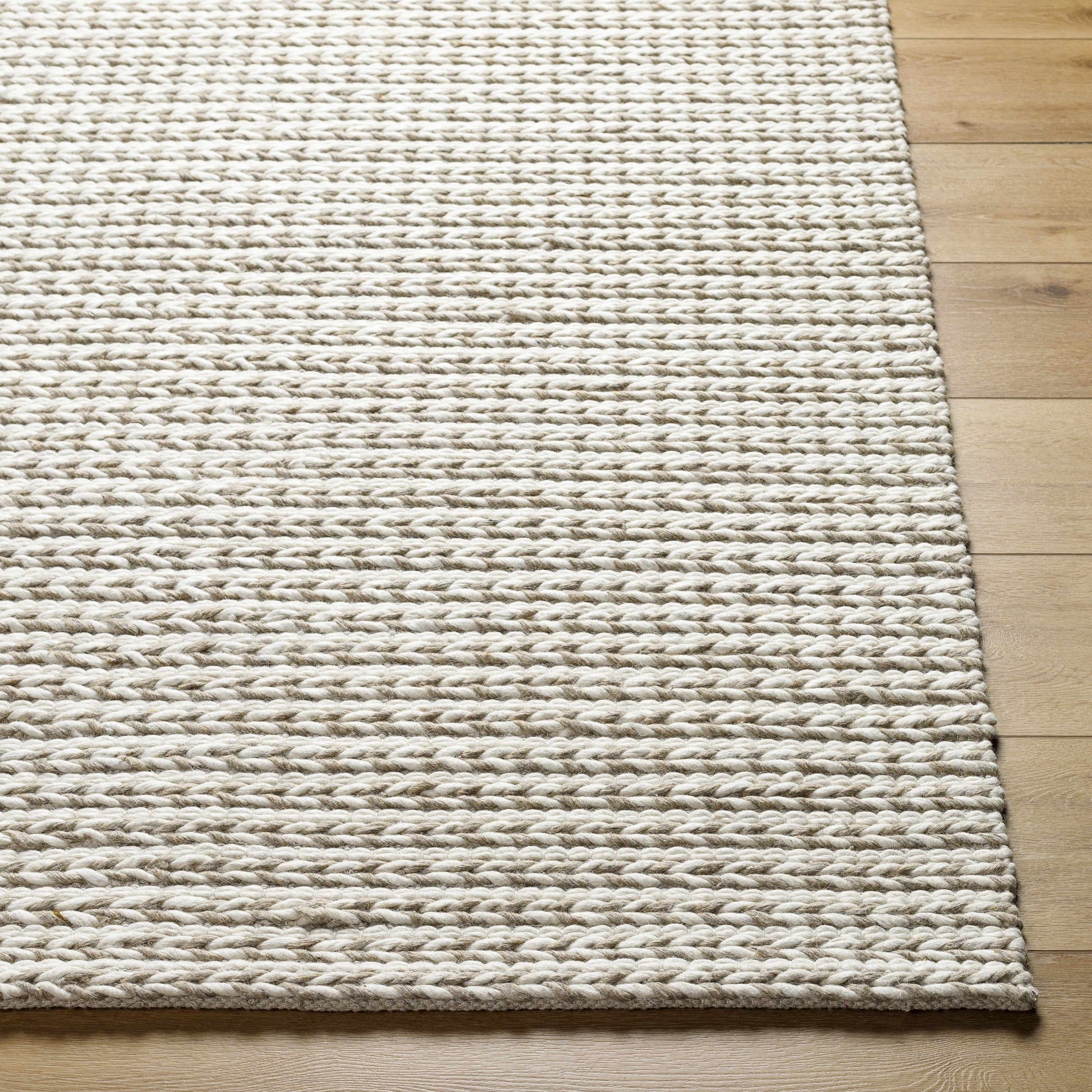 Lenci Hand Woven Wool Area Rug-3