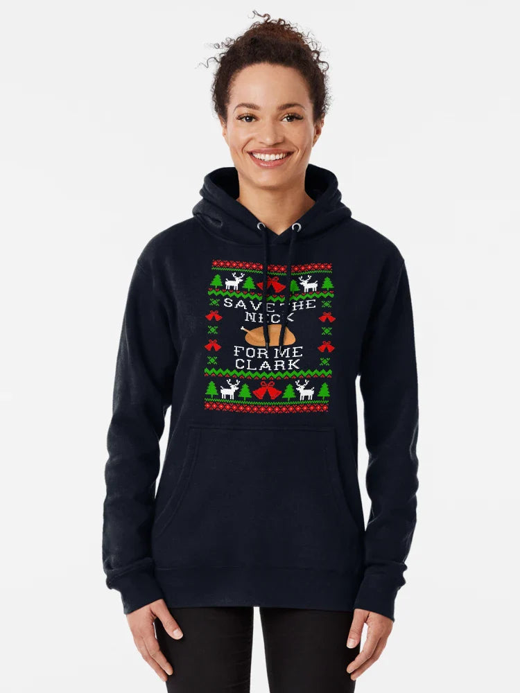 Save The Neck For Me Clark - Christmas Vacation Quote - Ugly Christmas Sweater Style