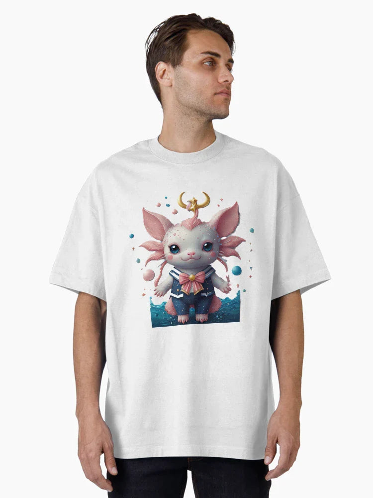 Kawaii Axolotcat Fantasy Creature
