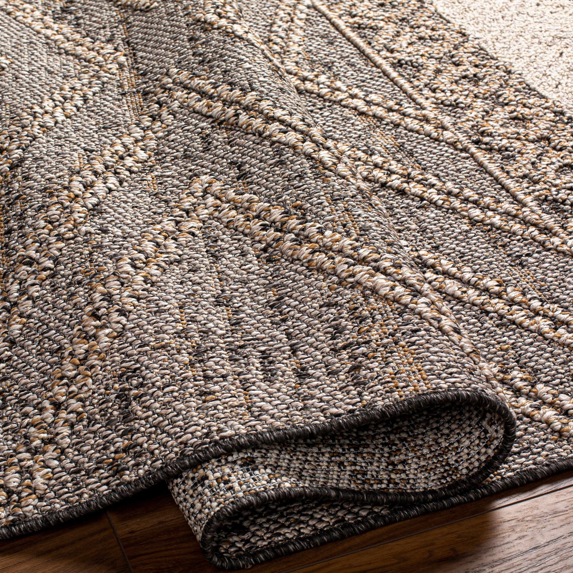 Beige Charcoal Areli Area Rug-3