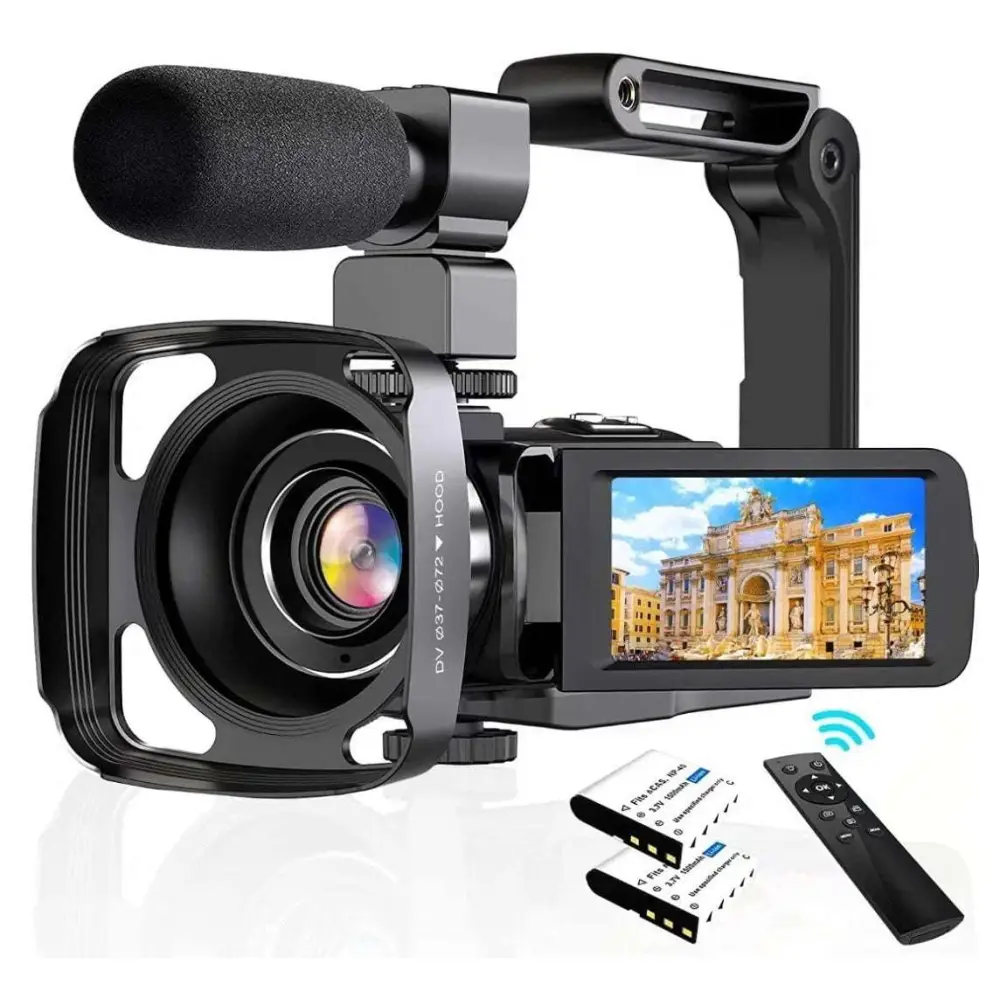Standard Black English 2.7K HD Digital Camcorder DV06S