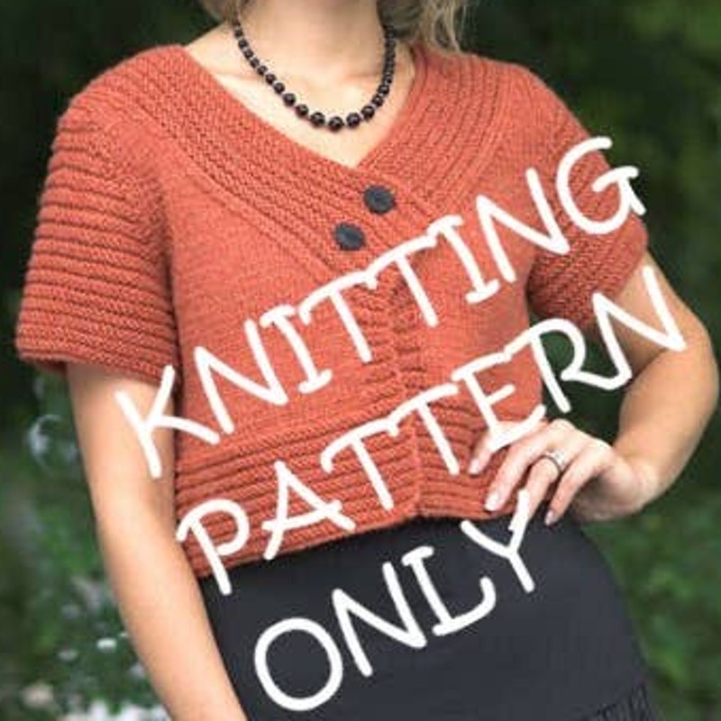 New Vanessa Ewing Plymouth Yarn Design 2213 Women's Short Sleeved Jacket Pattern