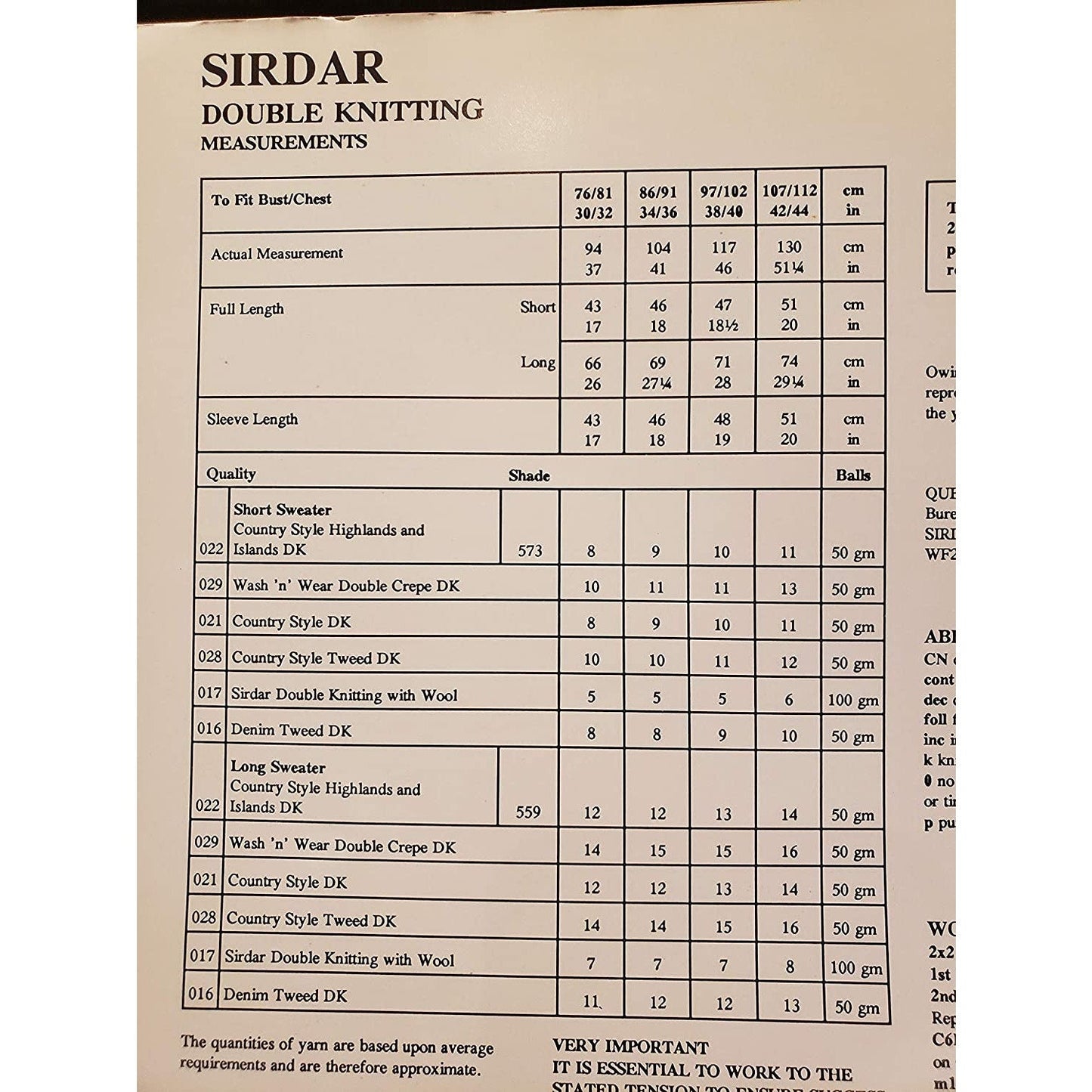 New Sirdar 5368 Country Style Highlands Island His Her Pullover Sweater Pattern